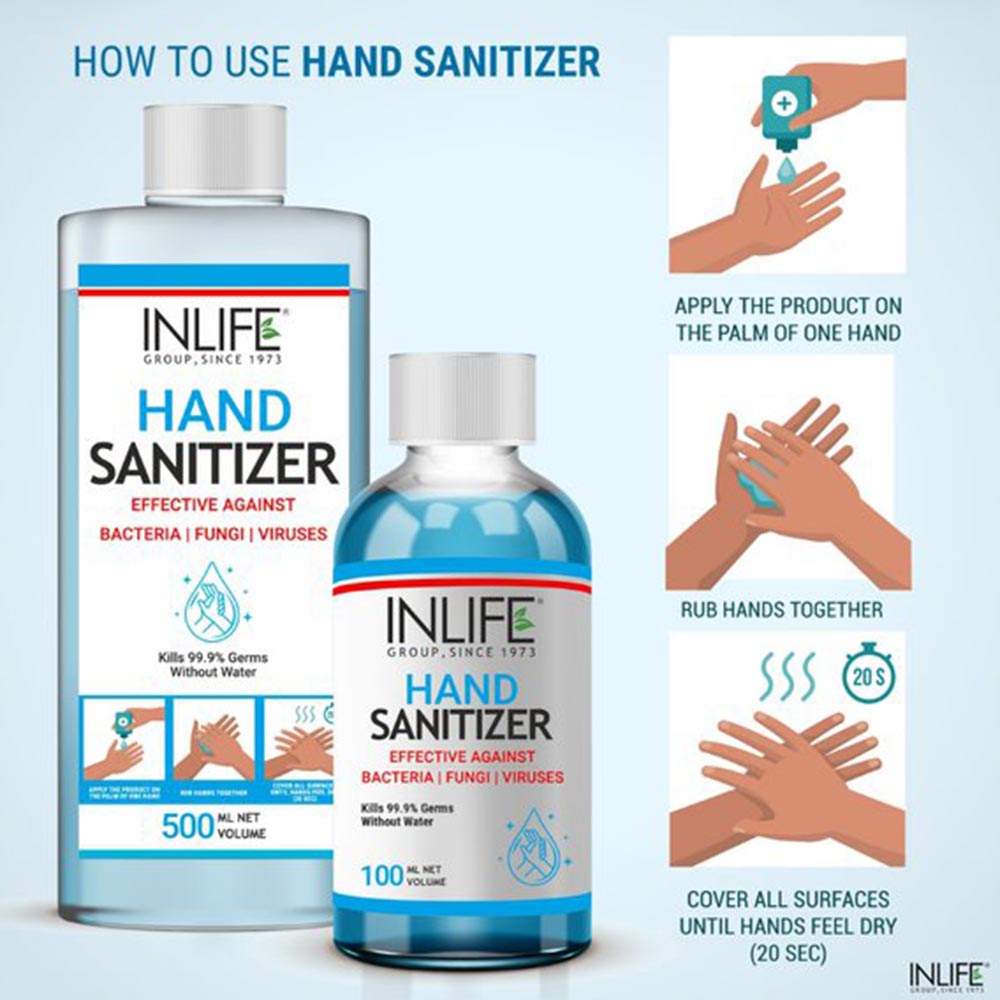 INLIFE Hand Sanitizer with 70% Alcohol Based