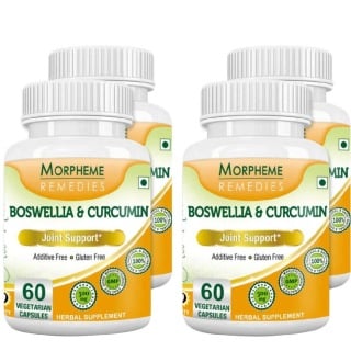 Morpheme Remedies Boswellia & Curcumin (500 mg), 4 Piece(s)/Pack