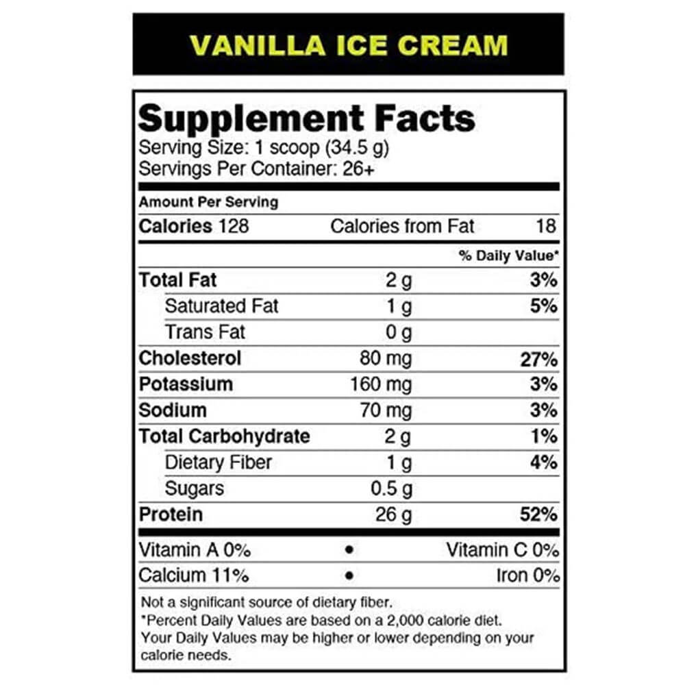 supplement - VX Nutrition 100% Real Whey Protein,  2 lb  Vanilla 