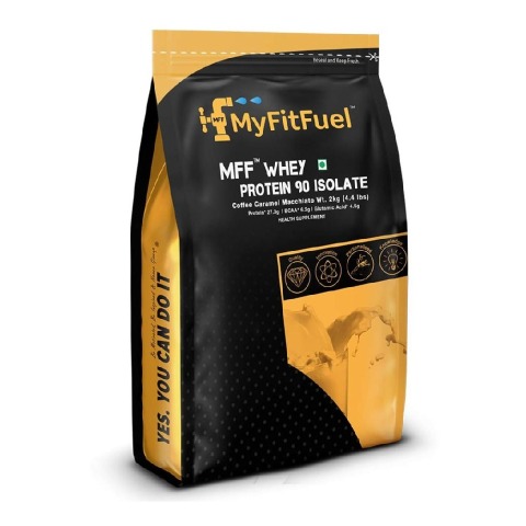 2 - MyFitFuel MFF Whey Protein 90 Isolate,  4.4 lb  Coffee Caramel Macchiato 