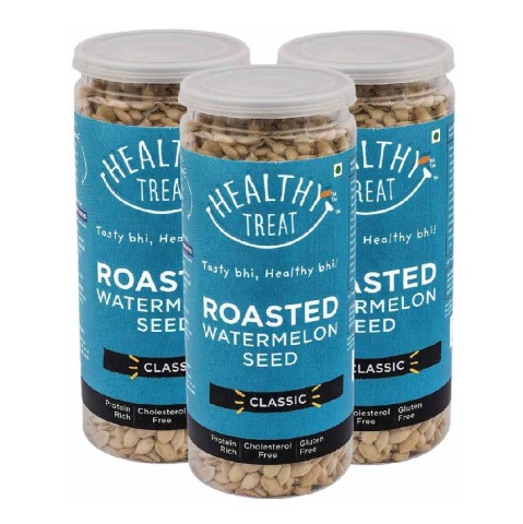 Healthy Treat Roasted Watermelon Seeds (Pack of 3),  Classic  0.125 kg 