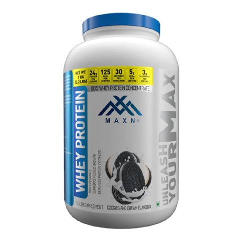 Maxn Whey Protein,  2.2 lb  Cookies and Cream 
