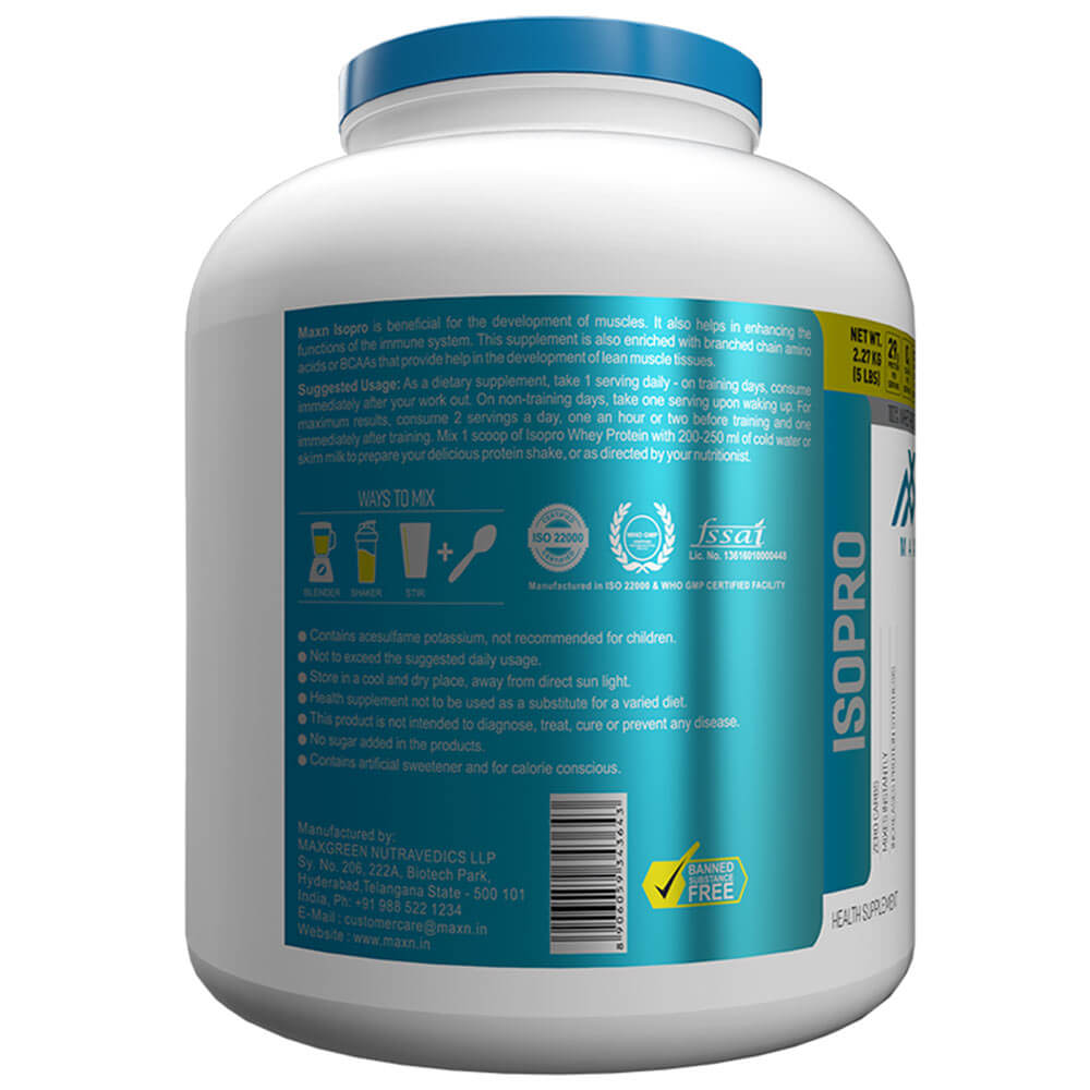 description - Maxn Isopro,  10 lb  Chocolate Mint 