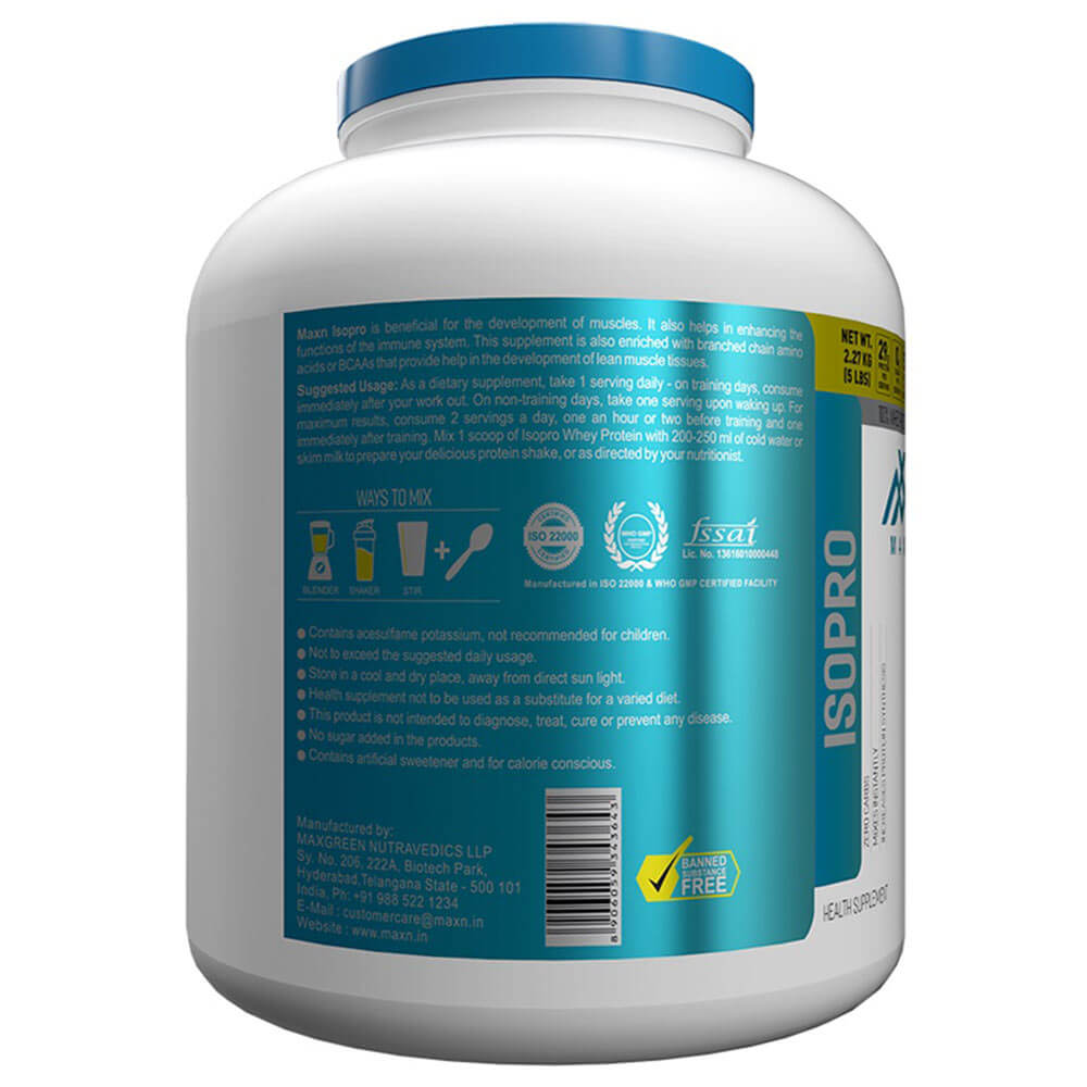 description - Maxn Isopro,  5 lb  Strawberry 
