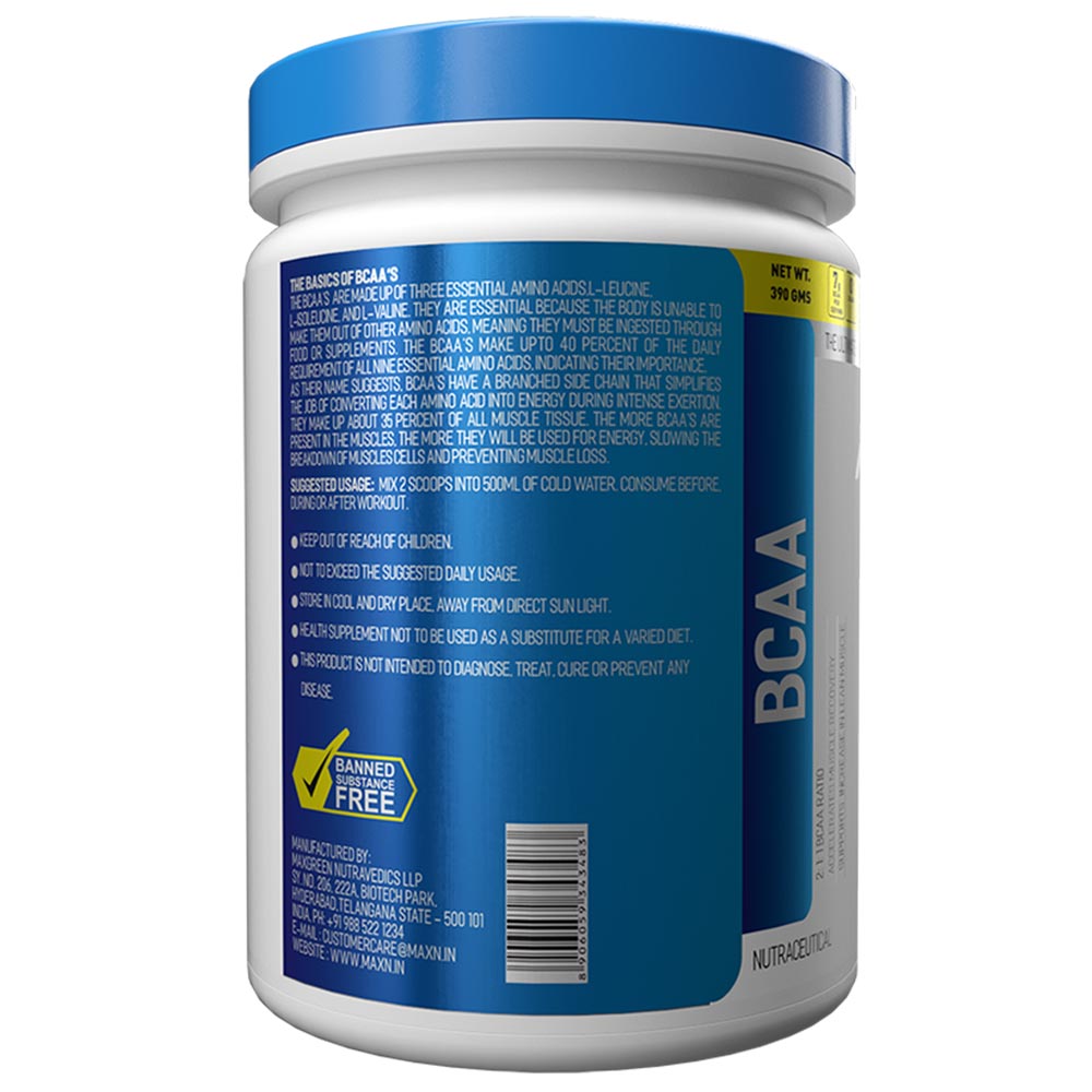 description - Maxn BCAA,  0.86 lb  30 Servings  Apple 