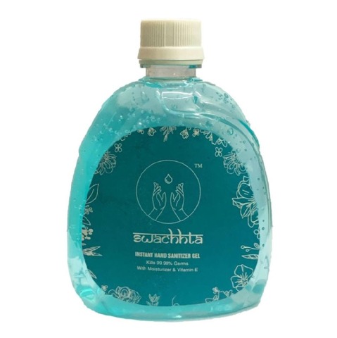 1 - Swachhta Instant Hand Sanitizer Gel Refill Pack,  Fragrance Free  500 ml  Kills 99.99% of Germs with Moisturizer & Vitamin E 