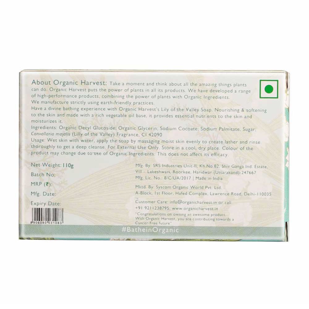 Back - Organic Harvest Bathing Bar,  110 g  Lily of The Valley 