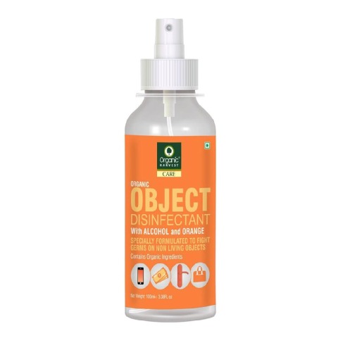 1 - Organic Harvest Object Disinfectant,  Alcohol & Orange  100 ml  Protection from Germs 