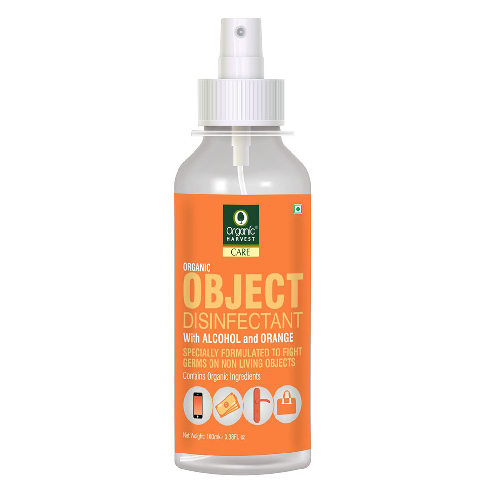 1 - Organic Harvest Object Disinfectant,  Alcohol & Orange  100 ml  Protection from Germs 