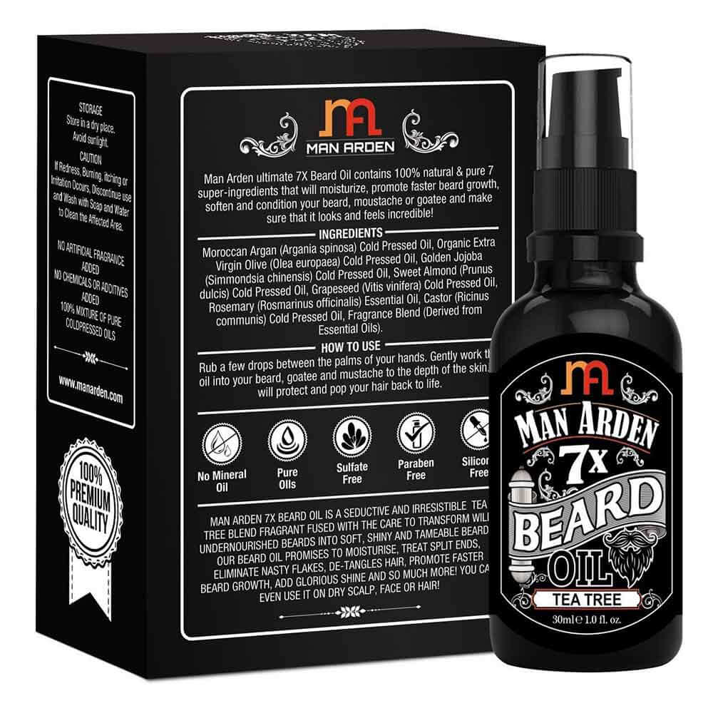 Back - Man Arden 7X Beard Oil,  30 ml  Tea Tree 