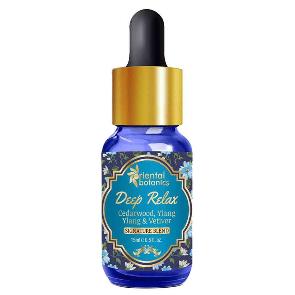 10 - Oriental Botanics Deep Relax Aroma Therapy Diffuser Oil,  15 ml  Cedarwood, Ylang Ylang & Vetiver 