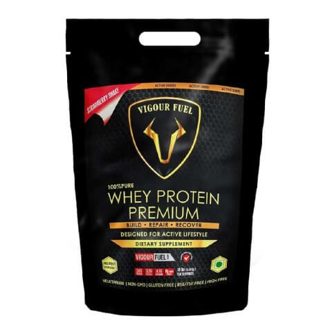 Vigour Fuel 100% Whey Protein Premium,  10 lb  Strawberry Shake 
