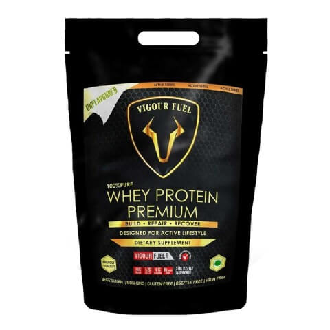 Vigour Fuel 100% Whey Protein Premium,  5 lb  Unflavoured 