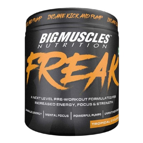 Big Muscles Freak Pre Workout,  0.4 lb  Tropical Cyclone 