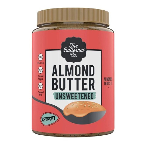 The Butternut Co. Unsweetened Almond Butter,  Crunchy  1 kg 
