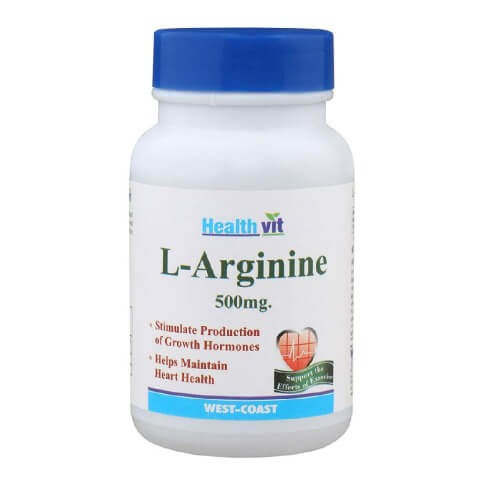 Healthvit L-Arginine (500mg), 60 capsules Healthvit L-Arginine (500mg), 60 capsules