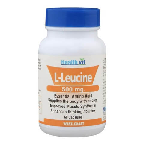 Healthvit L-Leucine (500mg), 60 capsules Healthvit L-Leucine (500mg), 60 capsules