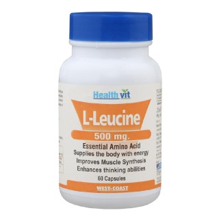 Healthvit L-Leucine (500mg), 60 capsules