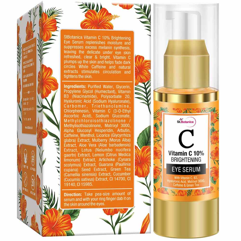 Back - St.Botanica Vitamin C 10% Brightening Eye Serum,  30 ml  for All Skin Types 