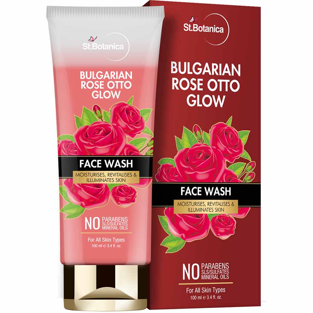 Front - St.Botanica Bulgarian Rose Otto Glow Face Wash,  100 ml  fot All Skin Types 