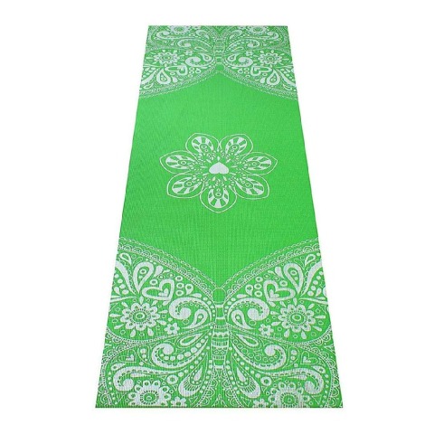 Strauss Meditation Butterfly Yoga Mat,  Green  5 mm 