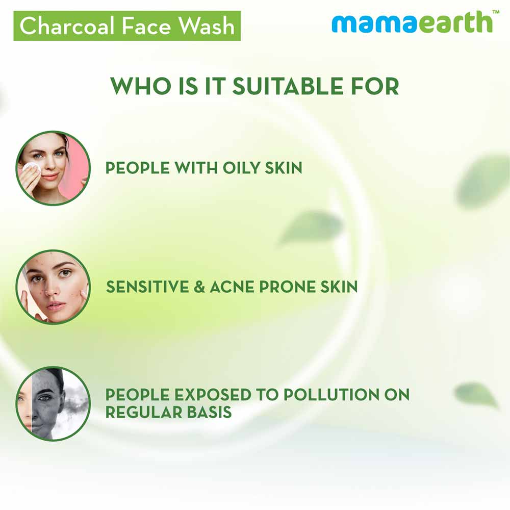 Benefit5 - Mamaearth Charcoal Secrets C3 Face Mask & Charcoal Facewash Combo,  2 Piece(s)/Pack  with Charcoal & Coffee (100ml each) 