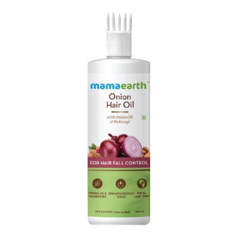 2 - Mamaearth Onion Hair Oil,  250 ml  with Onion Oil Redensyl for Hair Fall Control 