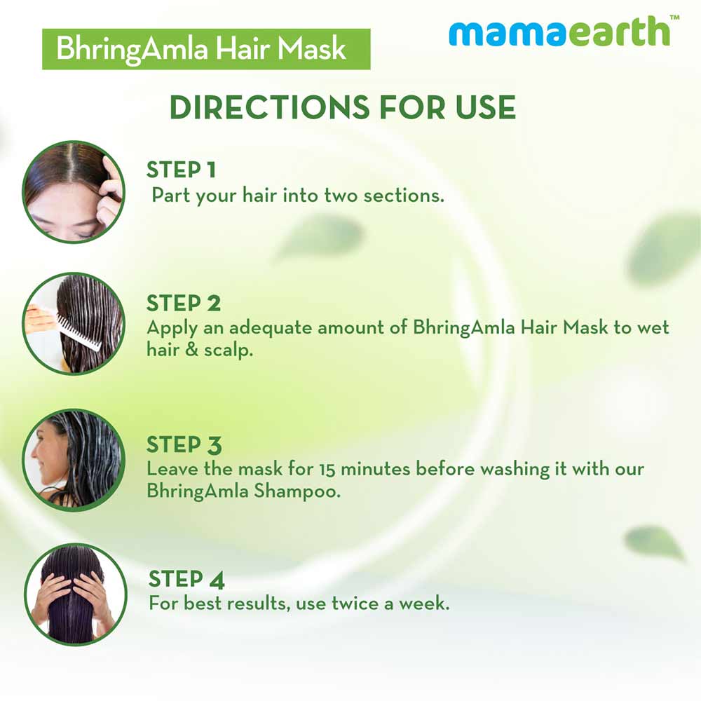Benefit1 - Mamaearth BhringAmla Hair Mask,  200 g  with Bhringraj & Amla for Intense Hair Treatment 