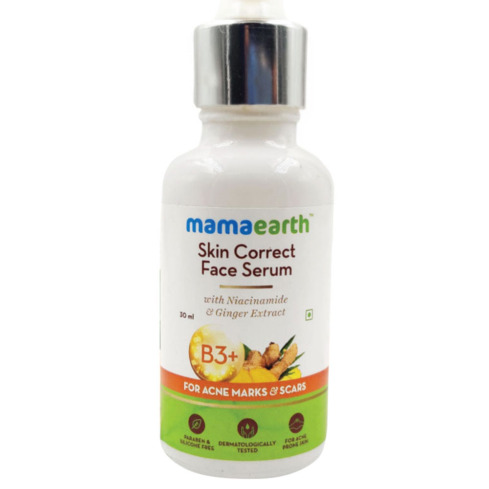 1 - Mamaearth Skin Correct Face Serum,  30 ml  with Niacinamide & Ginger Extract for Acne Marks & Scars 