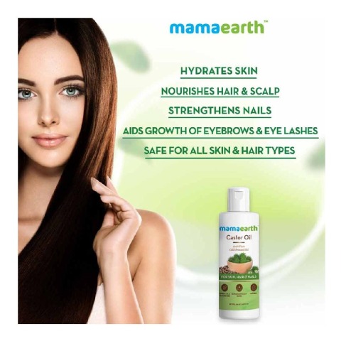 mamaearth castor oil