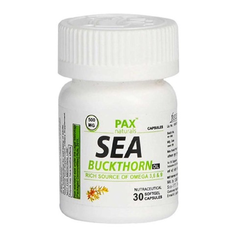 3 - PAX Naturals Sea Buckthorn Oil,  30 softgels 