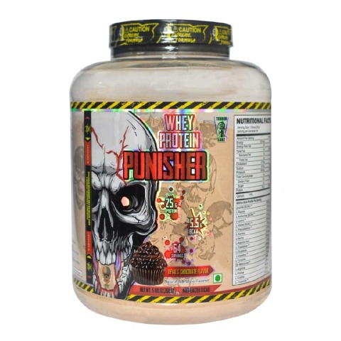 Terror Labz Whey Protein Punisher,  5 lb  Devil's Chocolate 