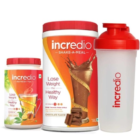 Incredio Weight Loss Shake (Chocolate) & Refresh Tea Incredio Weight Loss Shake (Chocolate) & Refresh Tea