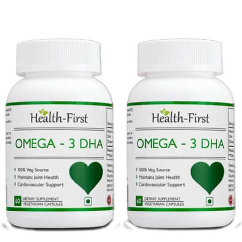 Health first Omega-3 DHA (Pack of 2), 60 capsules Health first Omega-3 DHA (Pack of 2), 60 capsules