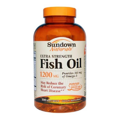 Sundown Naturals Extra Strength Fish Oil,  200 softgels 