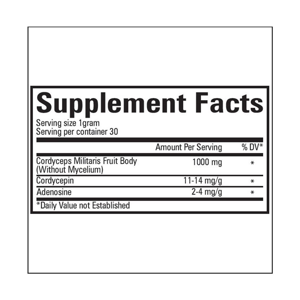 supplement - CordyGold Cordyceps Militaris Dry Fruit Body,  30 g 