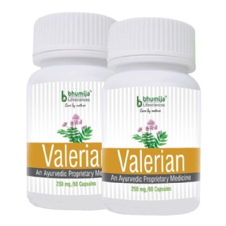 Bhumija Valerian (Pack of 2), 60 capsules