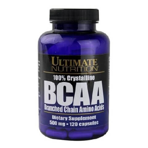 Ultimate Nutrition 100% Crystalline BCAA (500 mg),  120 capsules  Unflavoured 