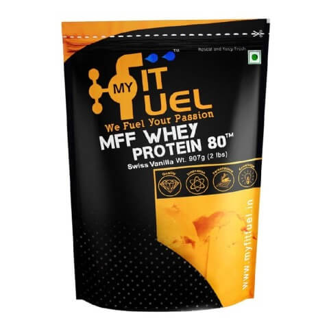 MyFitFuel MFF Whey Protein 80, 2 lb Swiss Vanilla