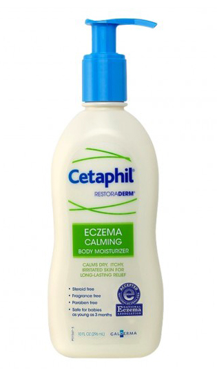 Cetaphil RestoraDerm Eczema Calming Body Moisturizer,  296 ml  Dry,Itchy Irritated Skin 