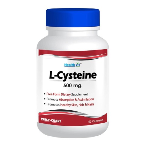 1 - Healthvit L-Cysteine (500 mg),  60 capsules 