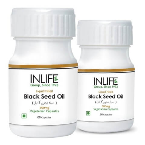 INLIFE Black Seed Oil (Pack of 2),  60 capsules 