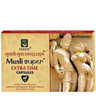 Kudos Ayurveda Musli Super Extra Time, 10 capsules
