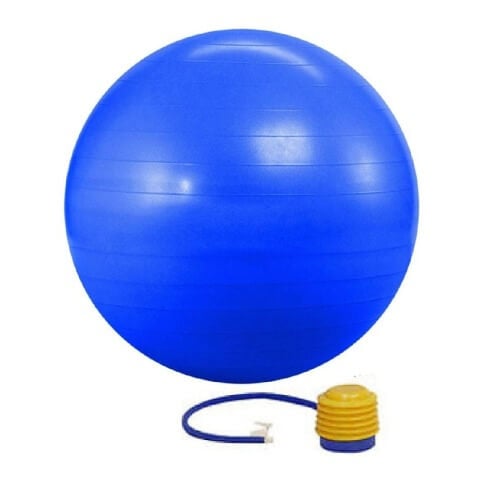 KOBO Anti-Burst Gym Ball With Foot Pump (GB-5-95), Blue Blue 95 cm KOBO Anti-Burst Gym Ball With Foot Pump (GB-5-95), Blue Blue 95 cm
