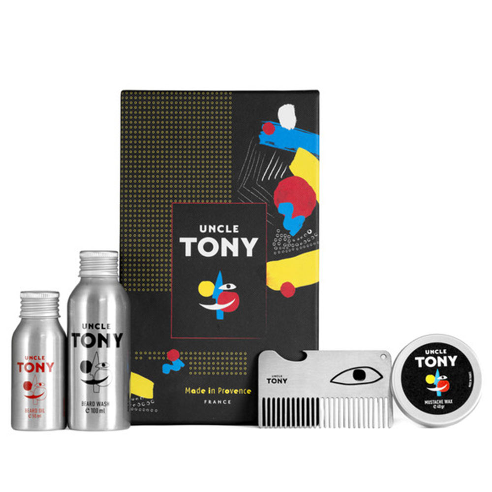Uncle Tony Beard Kit,  4 Piece(s)/Pack  for All Types of Beard 