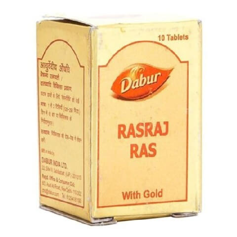 Dabur Rasraj Ras with Gold, 10 tablet(s) Dabur Rasraj Ras with Gold, 10 tablet(s)