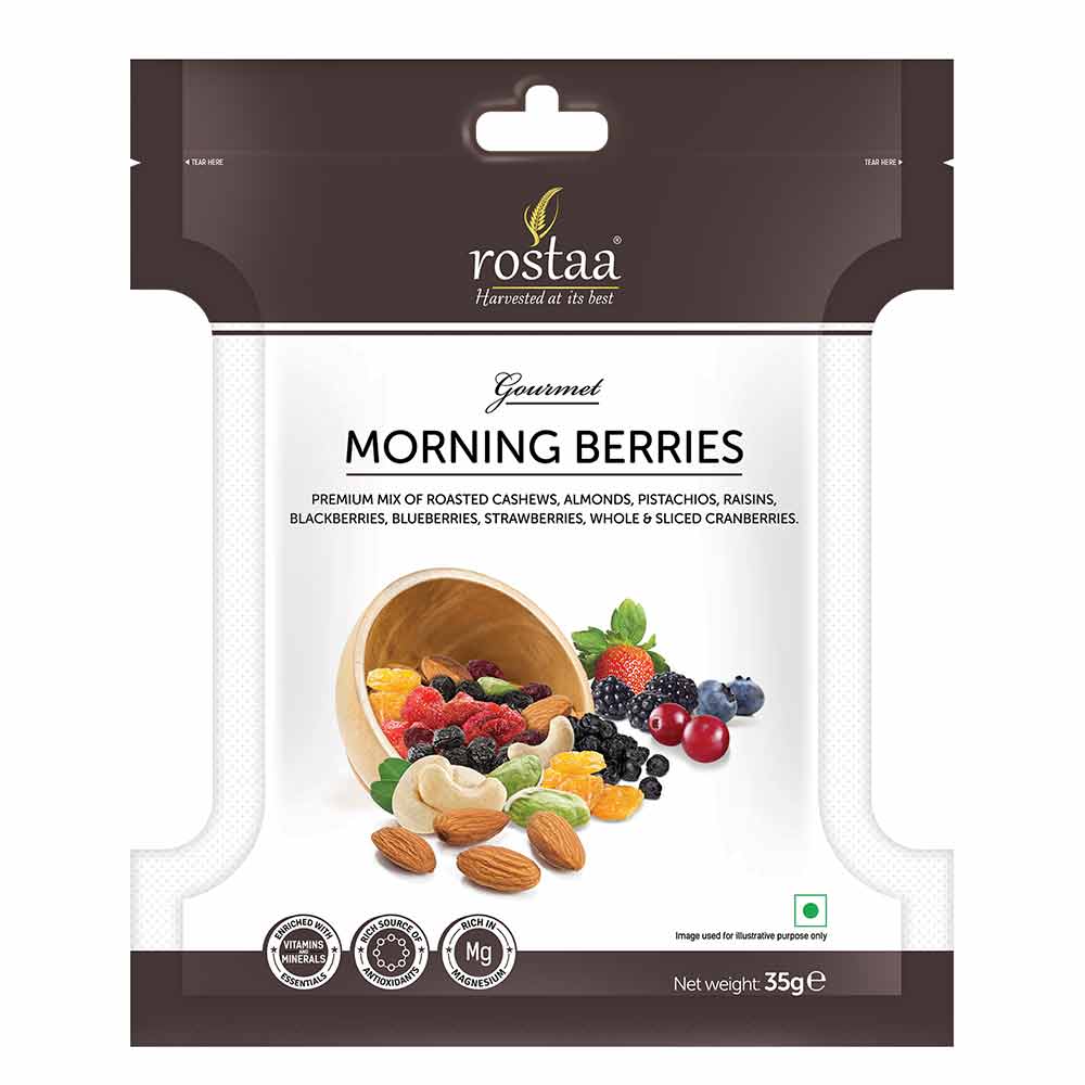 2 - Rostaa Morning Berries,  35 g  Unflavoured 