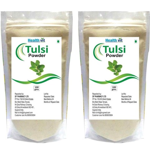 Healthvit Tulsi Powder, 100 g - Pack of 2 Healthvit Tulsi Powder, 100 g - Pack of 2
