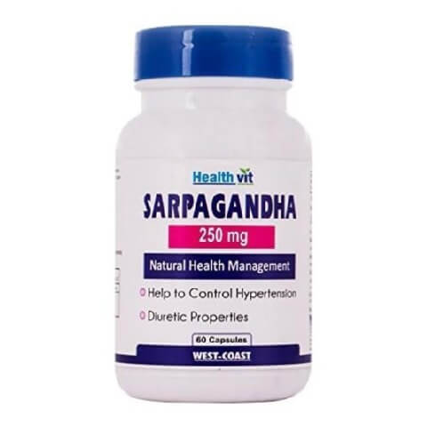 Healthvit Sarpagandha (250 mg), 60 capsules Healthvit Sarpagandha (250 mg), 60 capsules