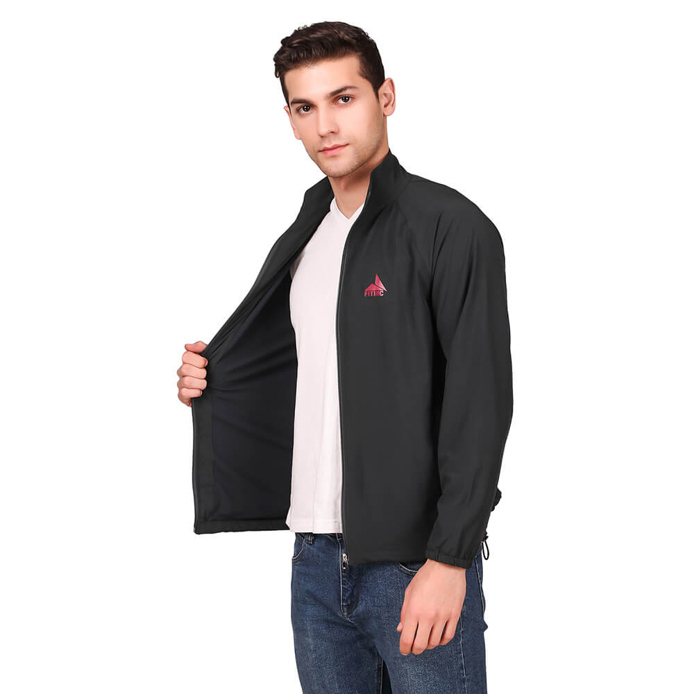 1 - Fitinc Men's Polycotton Regular Fit Track Suit with Two Zipper Pockets,  Grey  XL 